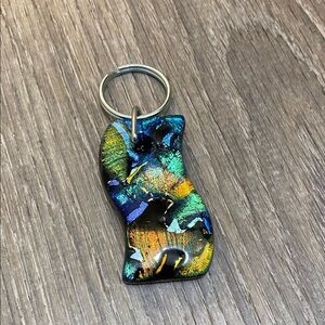 Fused glass • key chain